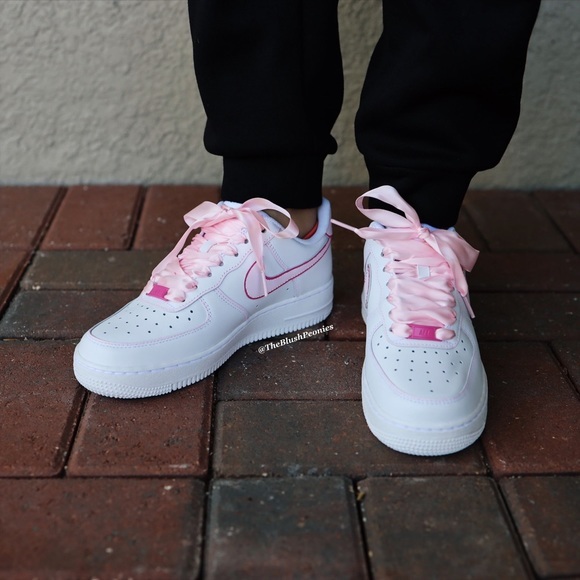 Nike Custom Air Force 1 Low with Matching Satin Laces NWT - Picture 7 of 15